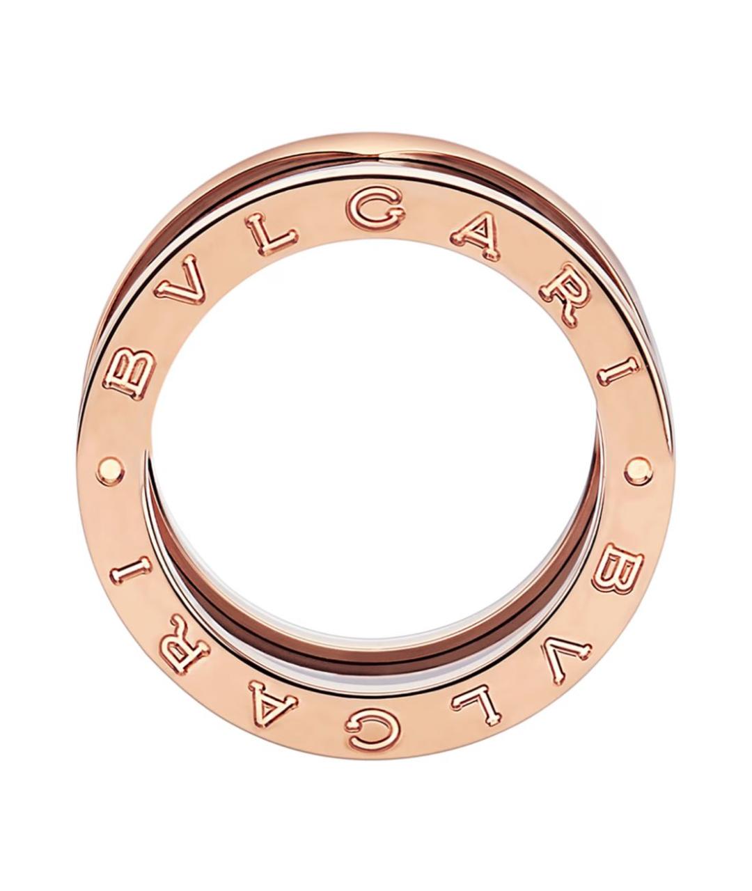 BVLGARI Черное кольцо из розового золота, фото 2
