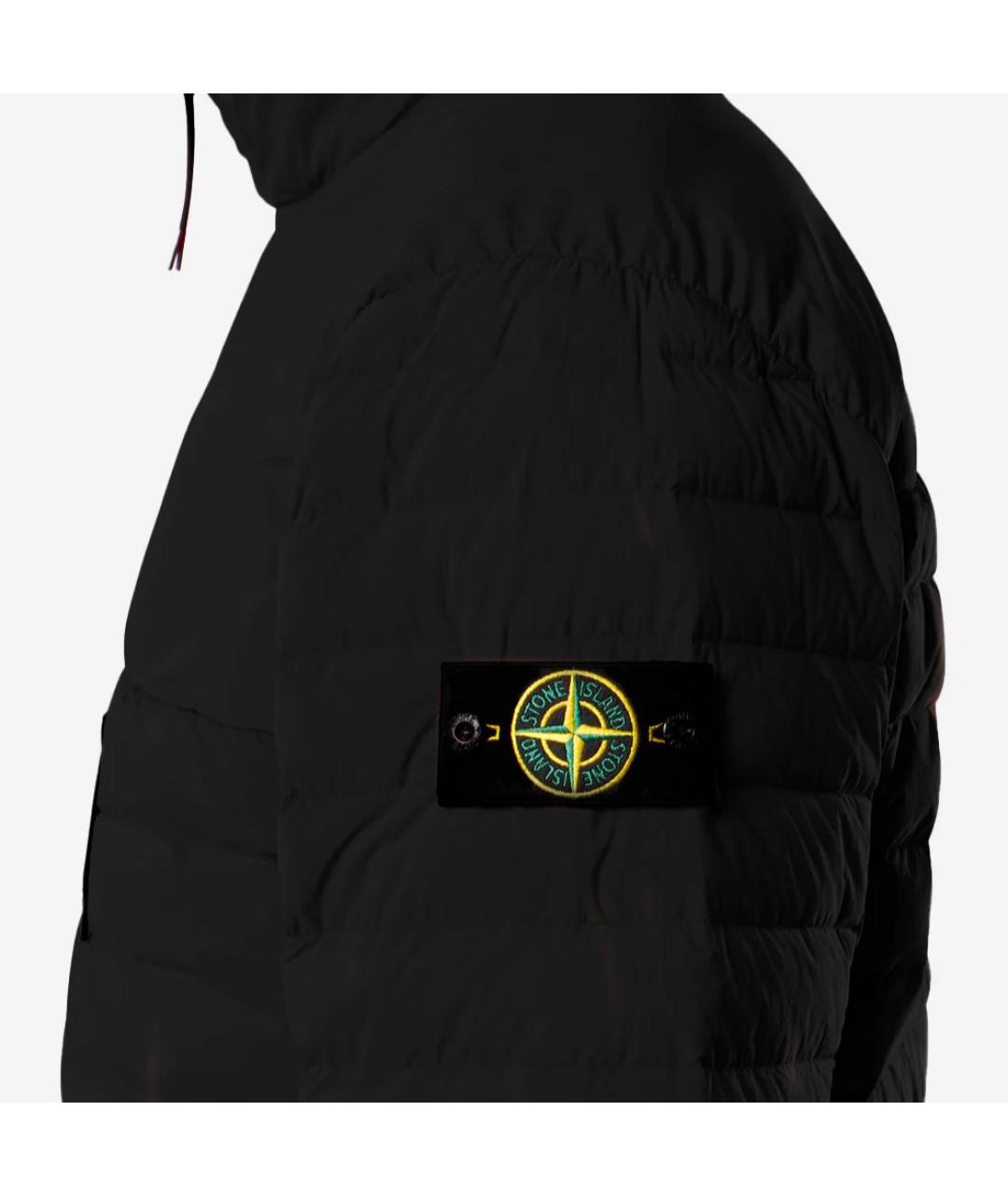 STONE ISLAND Черная полиамидовая куртка, фото 4
