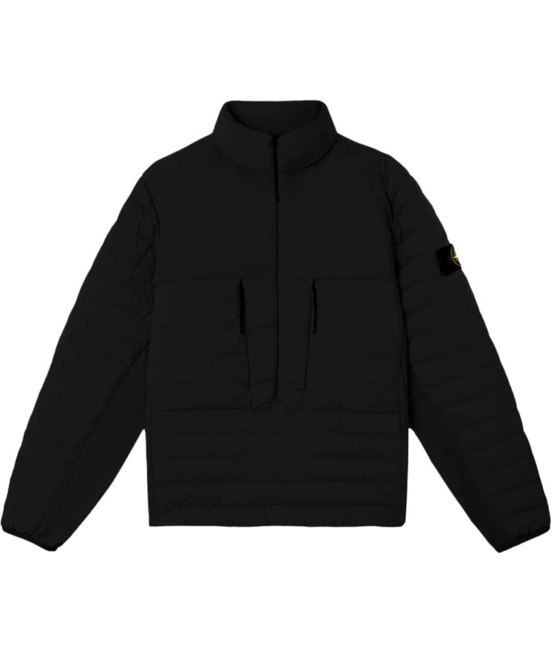 STONE ISLAND Черная полиамидовая куртка, фото 1