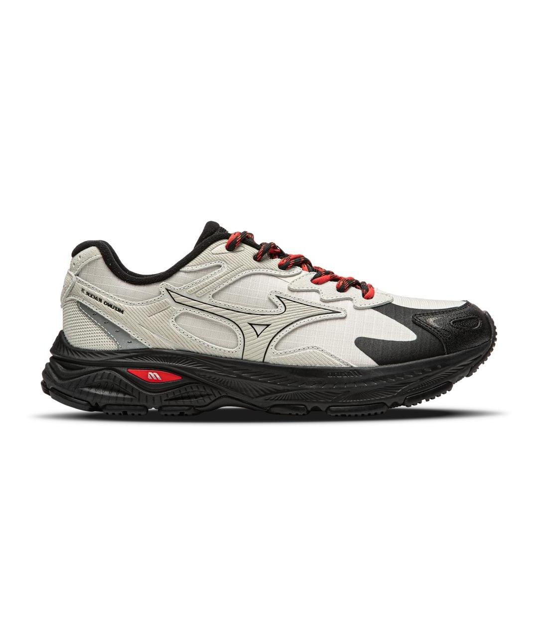 MIZUNO Серые кожаные кроссовки, фото 1