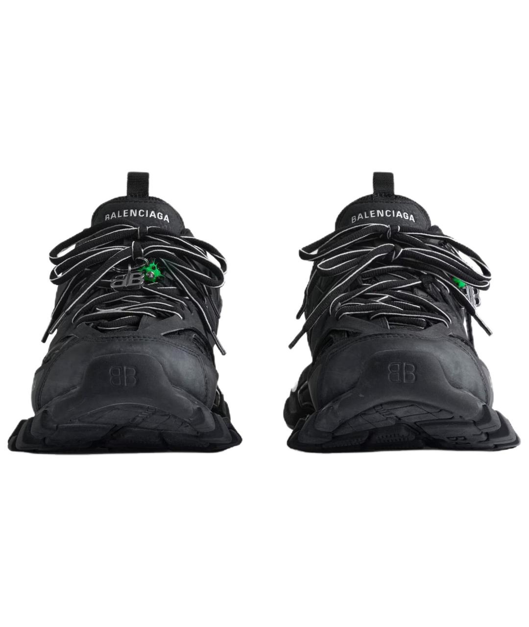 BALENCIAGA Черные низкие кроссовки / кеды, фото 4