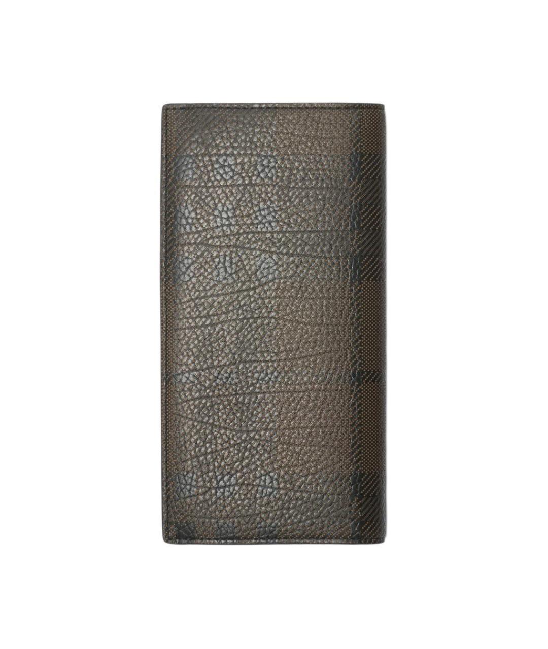BURBERRY Черный кожаный кошелек, фото 3