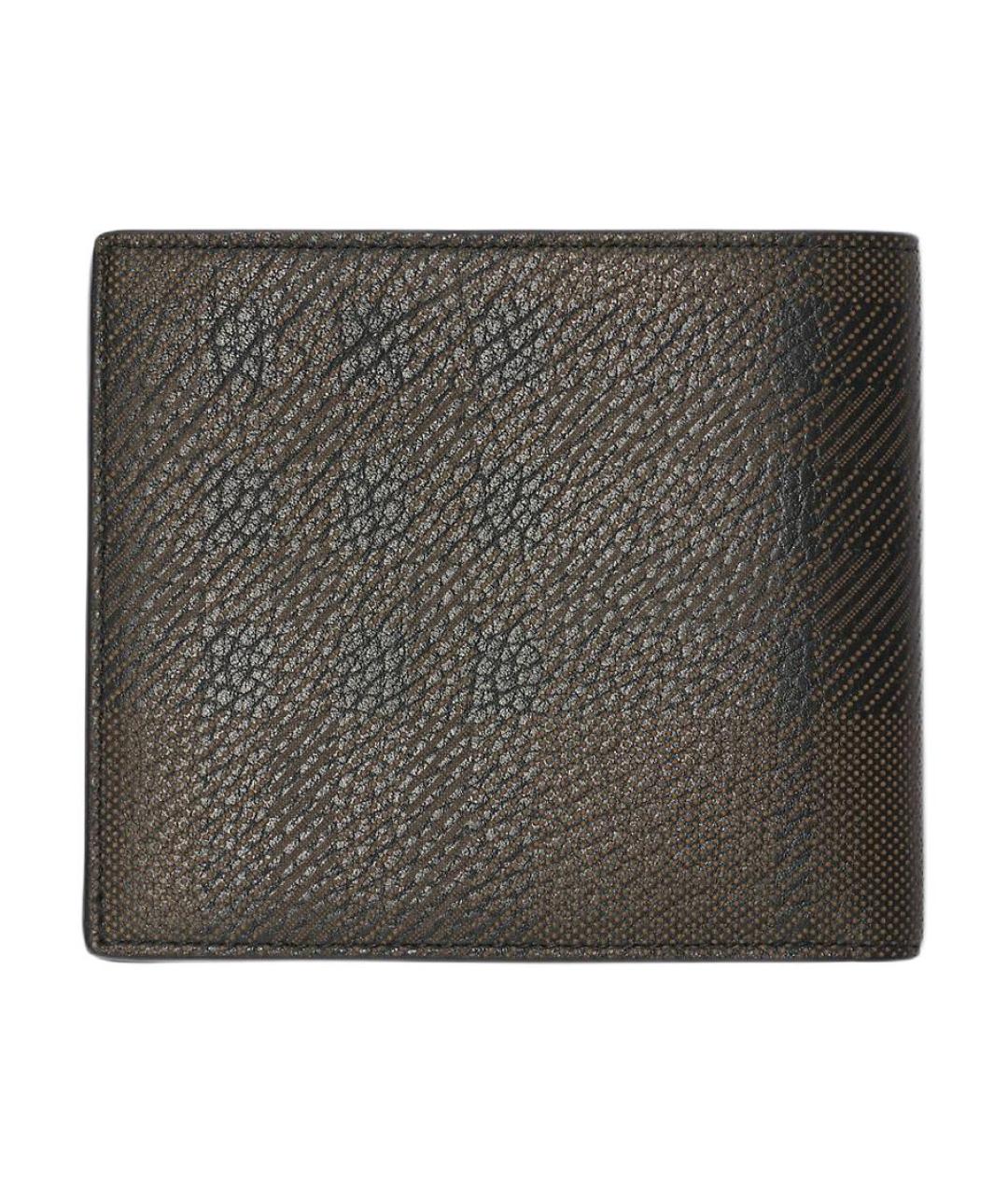 BURBERRY Черный кожаный кошелек, фото 2
