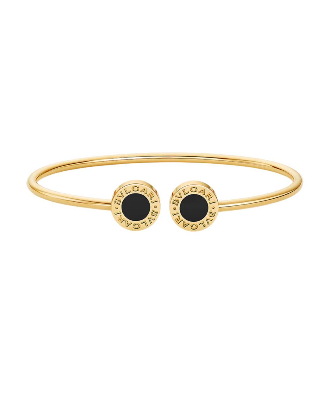 BVLGARI Черный браслет из желтого золота, фото 2