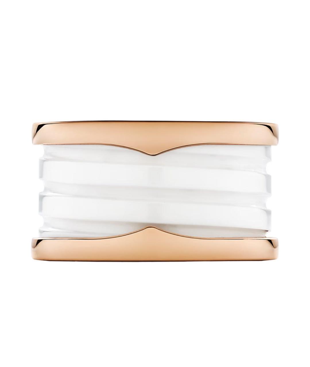 BVLGARI Белое кольцо из розового золота, фото 3