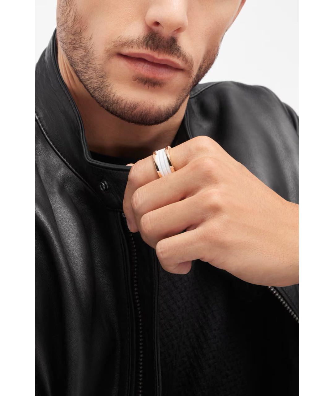 BVLGARI Белое кольцо из розового золота, фото 5