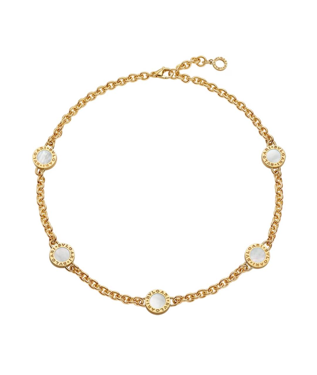 BVLGARI Черное колье из желтого золота, фото 4