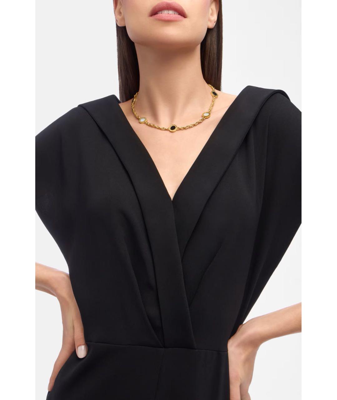BVLGARI Черное колье из желтого золота, фото 5