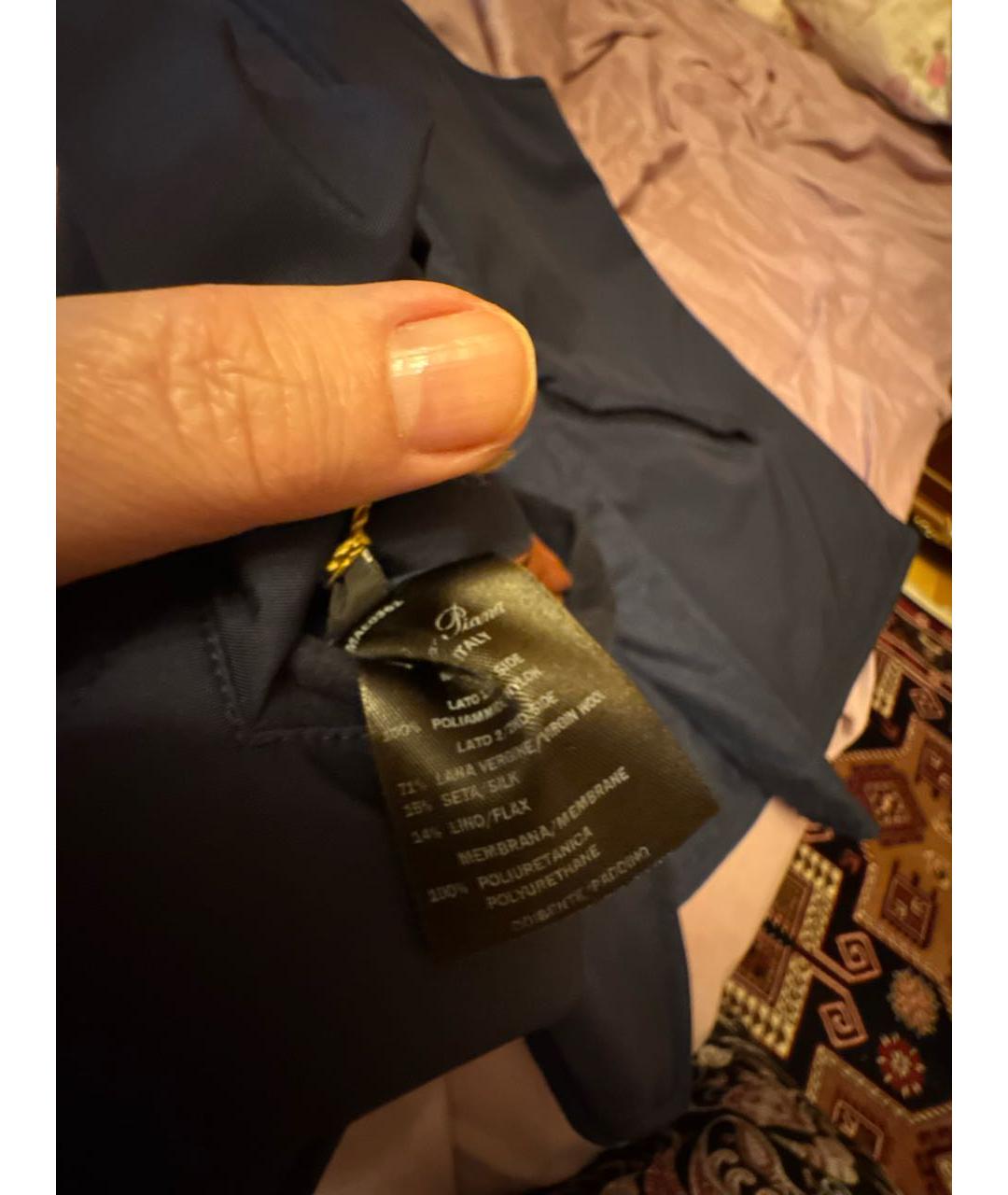 LORO PIANA Темно-синий полиамидовый жилет, фото 6