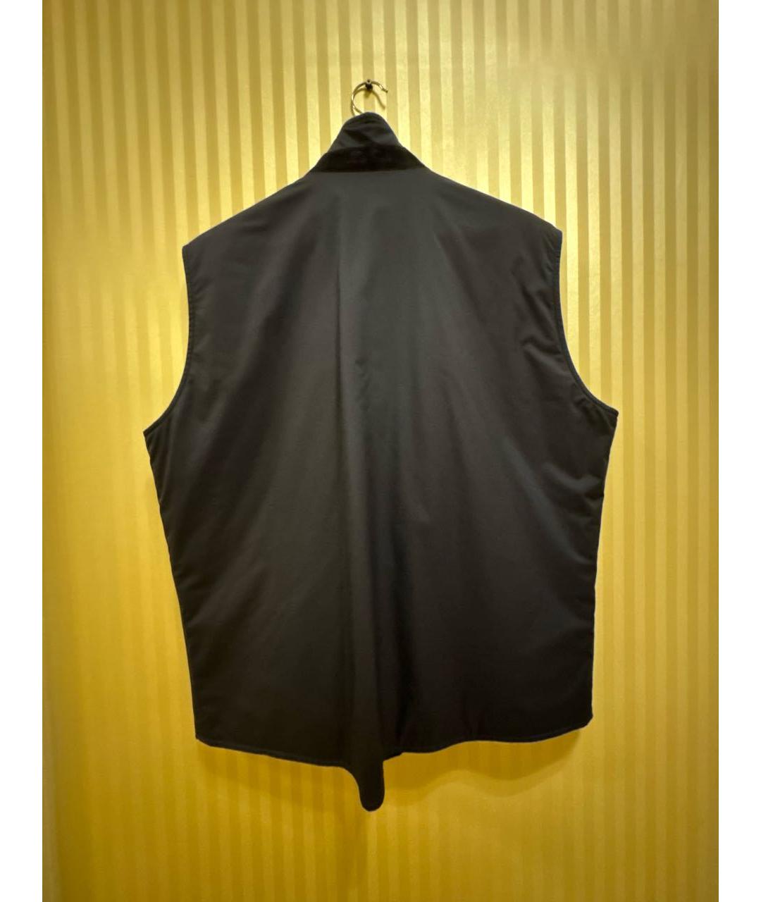 LORO PIANA Темно-синий полиамидовый жилет, фото 3