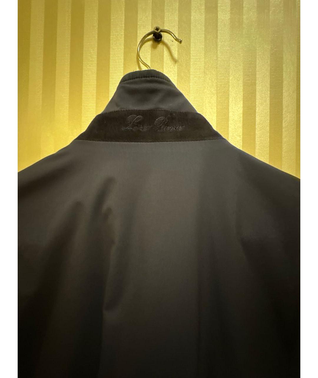 LORO PIANA Темно-синий полиамидовый жилет, фото 4