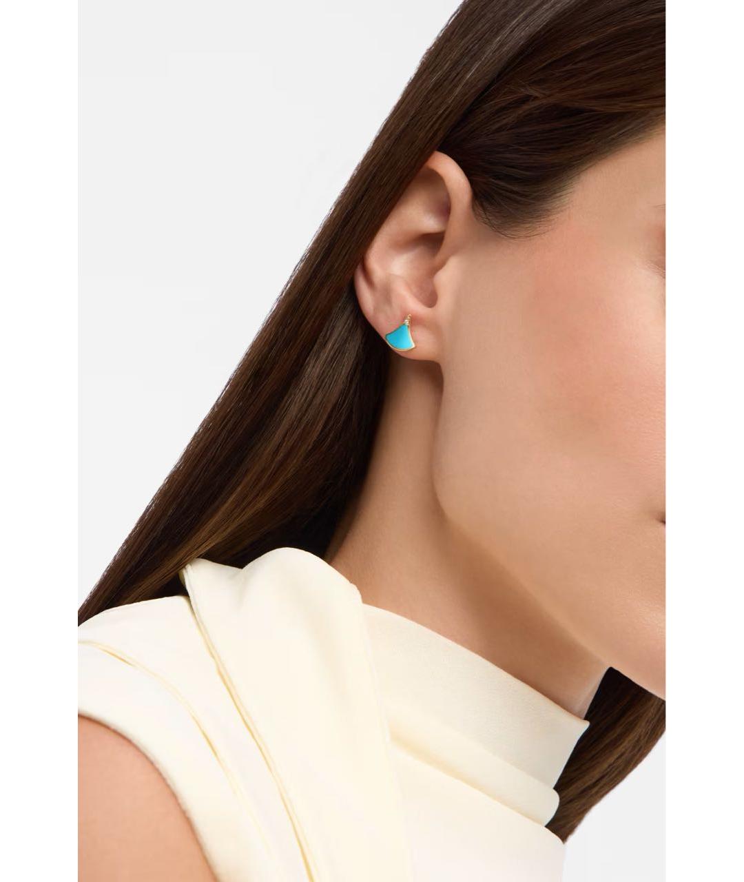 BVLGARI Желтые серьги из желтого золота, фото 4