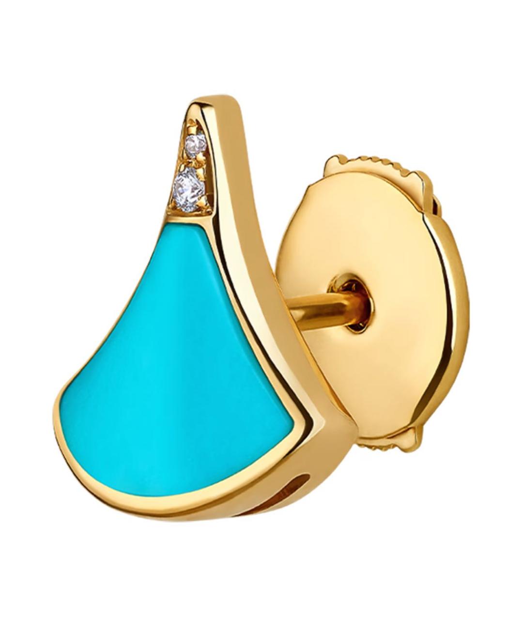 BVLGARI Желтые серьги из желтого золота, фото 2
