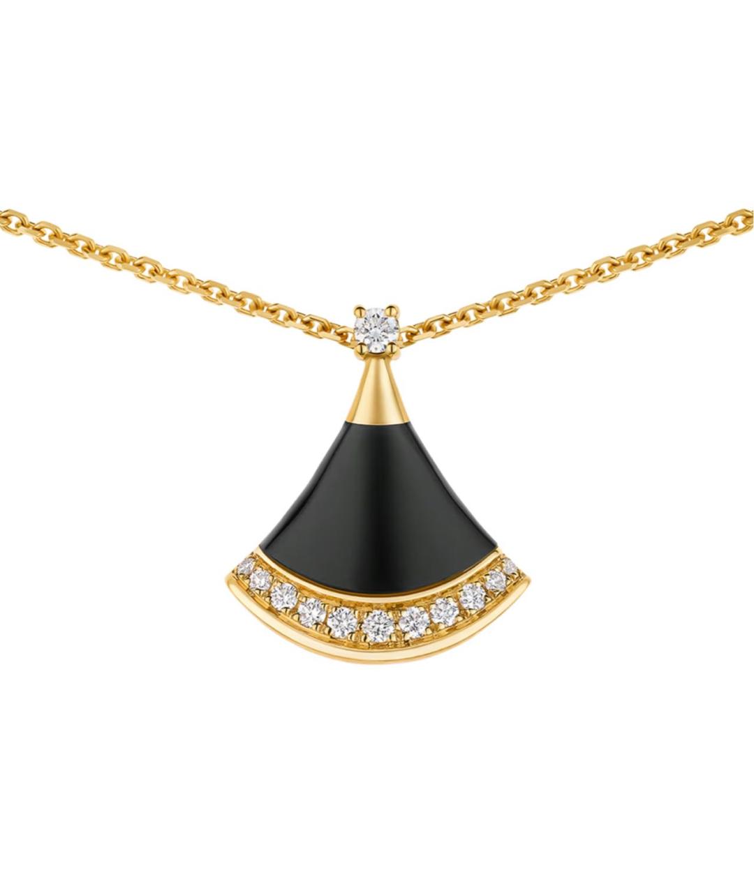 BVLGARI Черная цепочка из желтого золота, фото 4