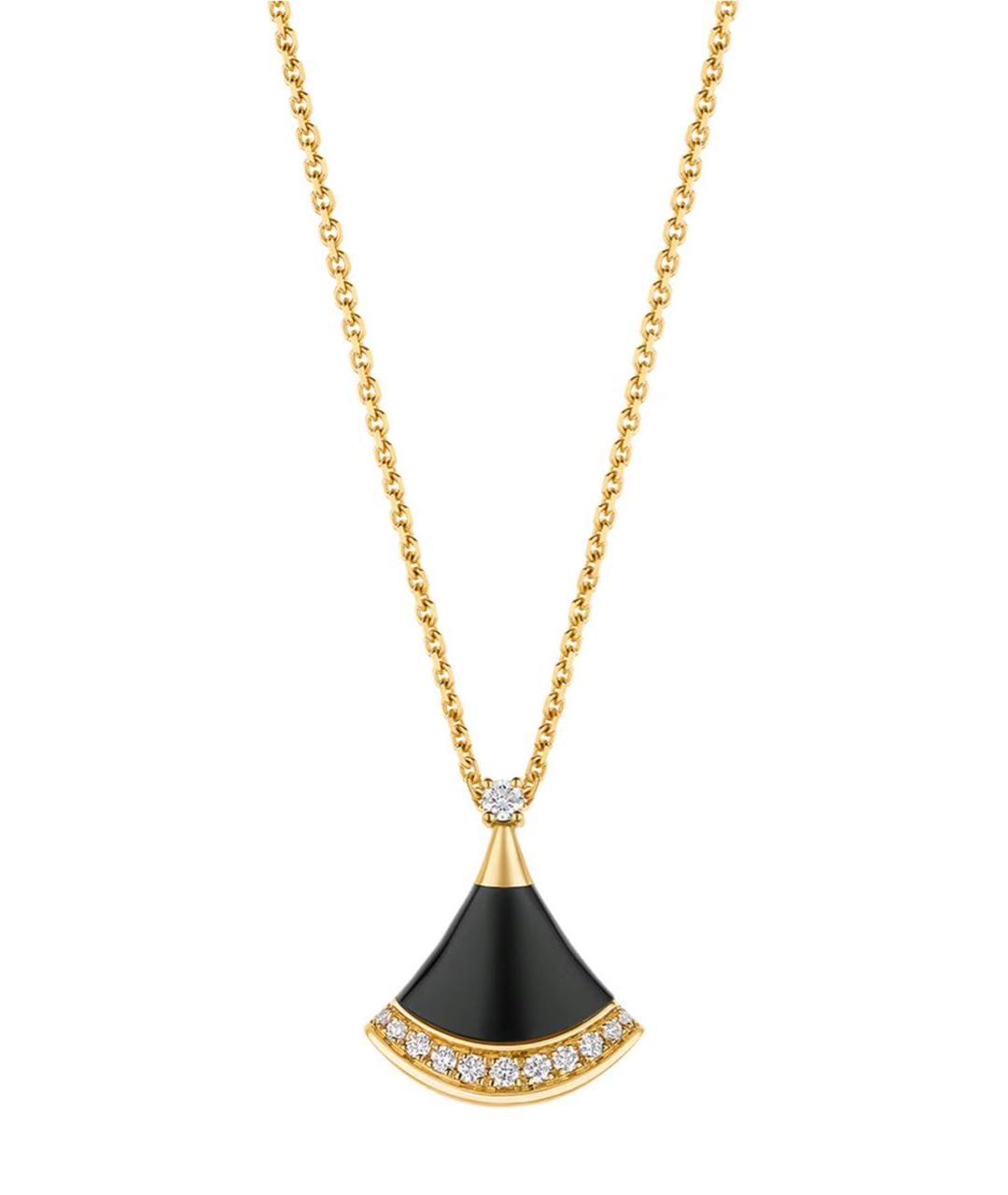 BVLGARI Черная цепочка из желтого золота, фото 1