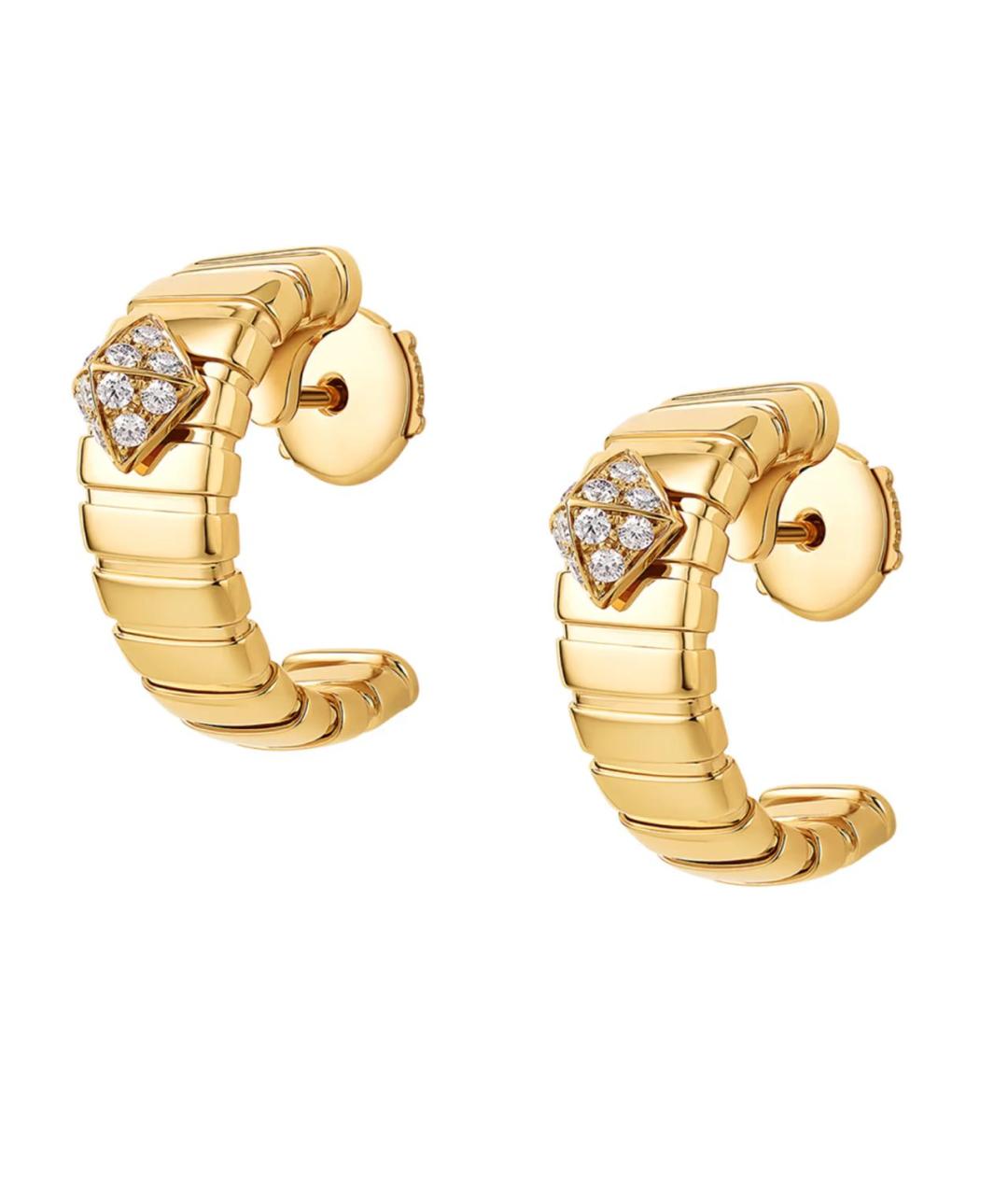 BVLGARI Желтые серьги из желтого золота, фото 2