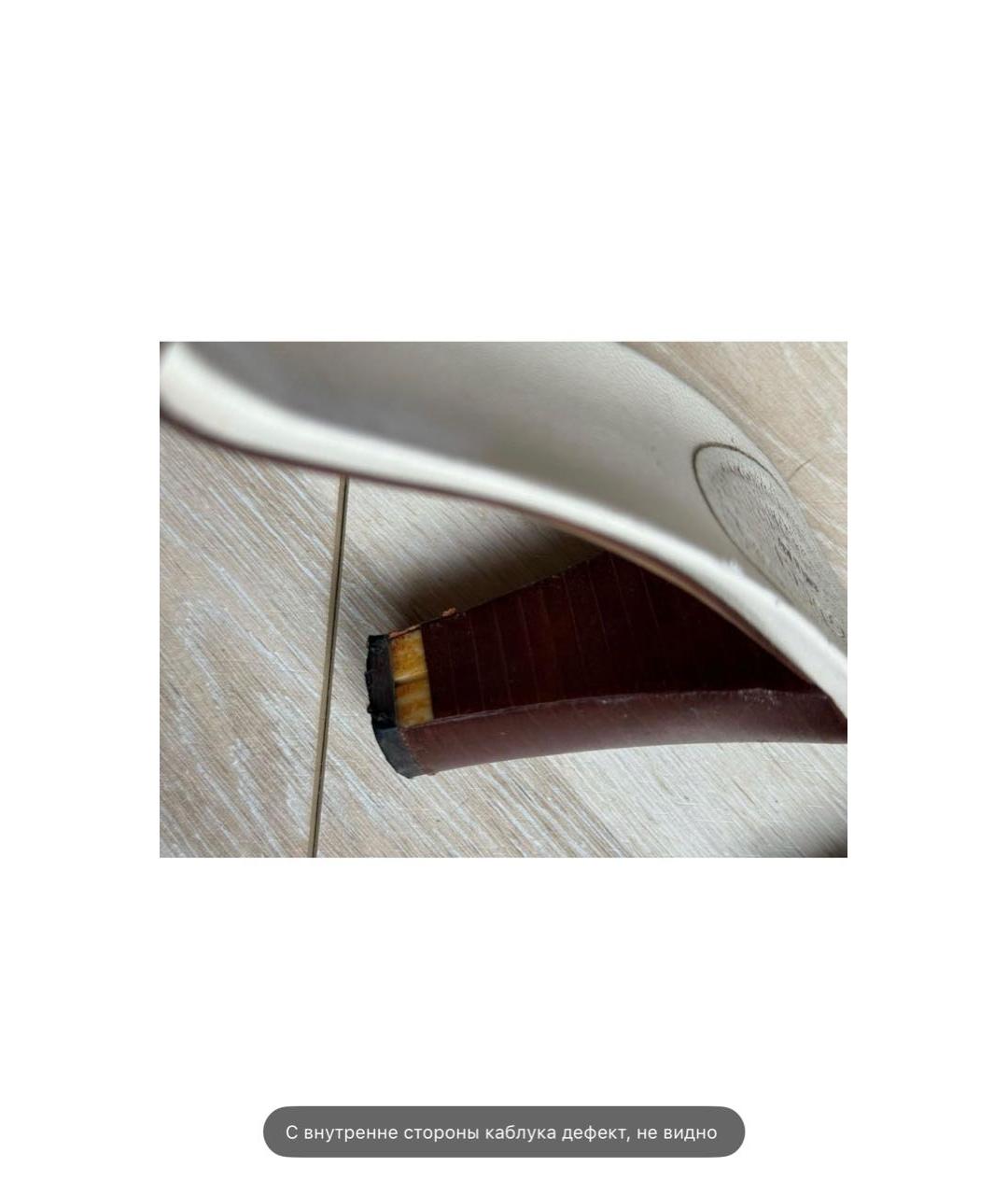 GUCCI Бежевые текстильные мюли, фото 8