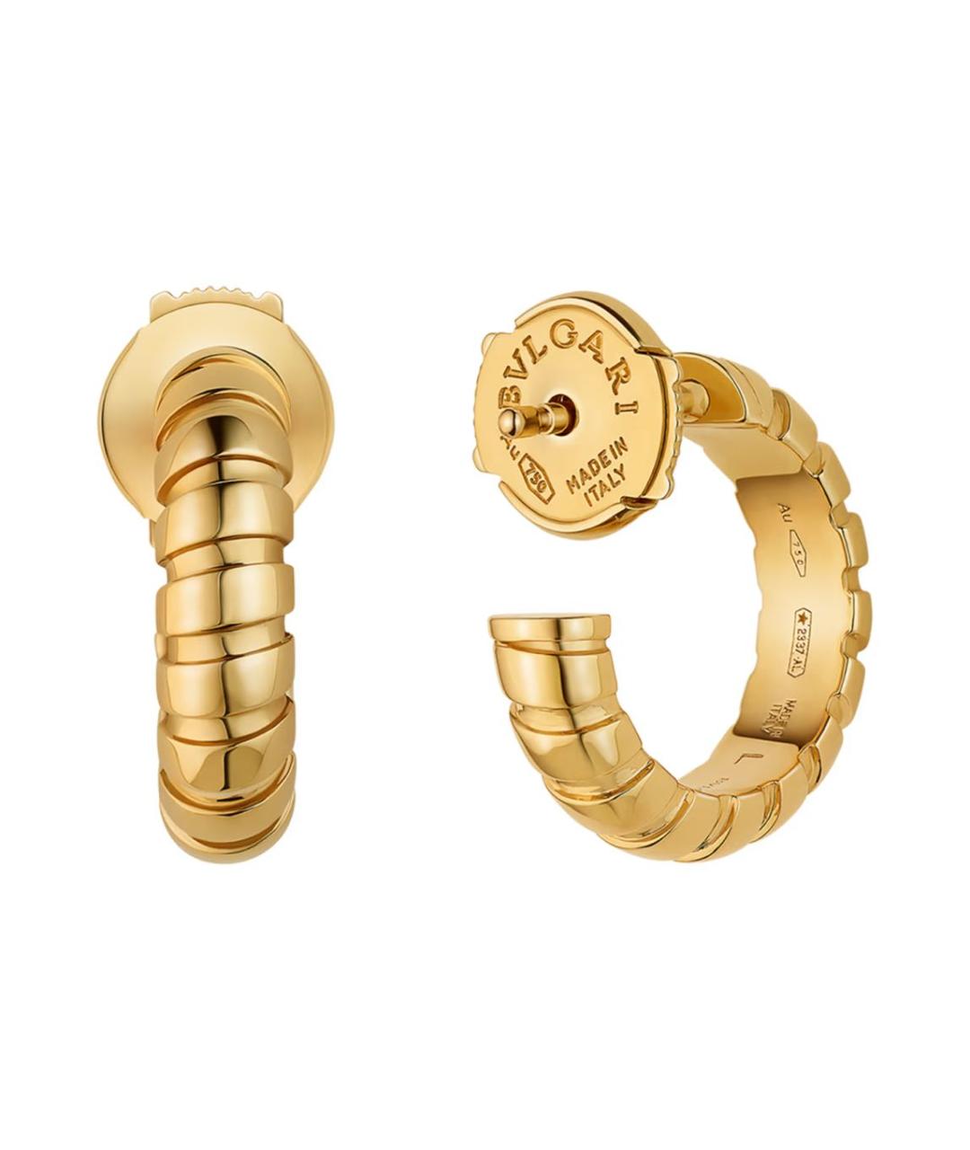 BVLGARI Желтые серьги из желтого золота, фото 3
