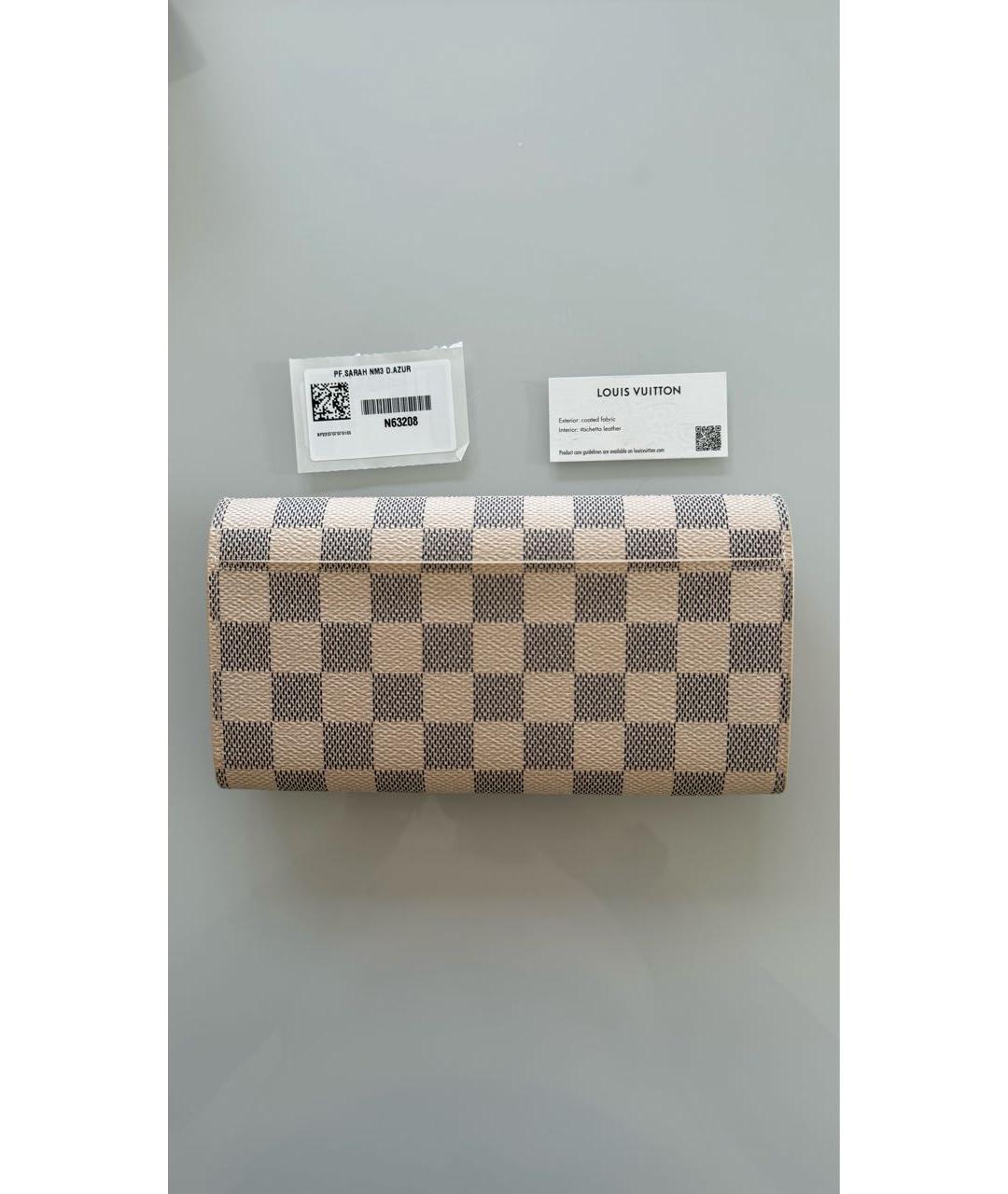 LOUIS VUITTON Бежевый кошелек из искусственной кожи, фото 7