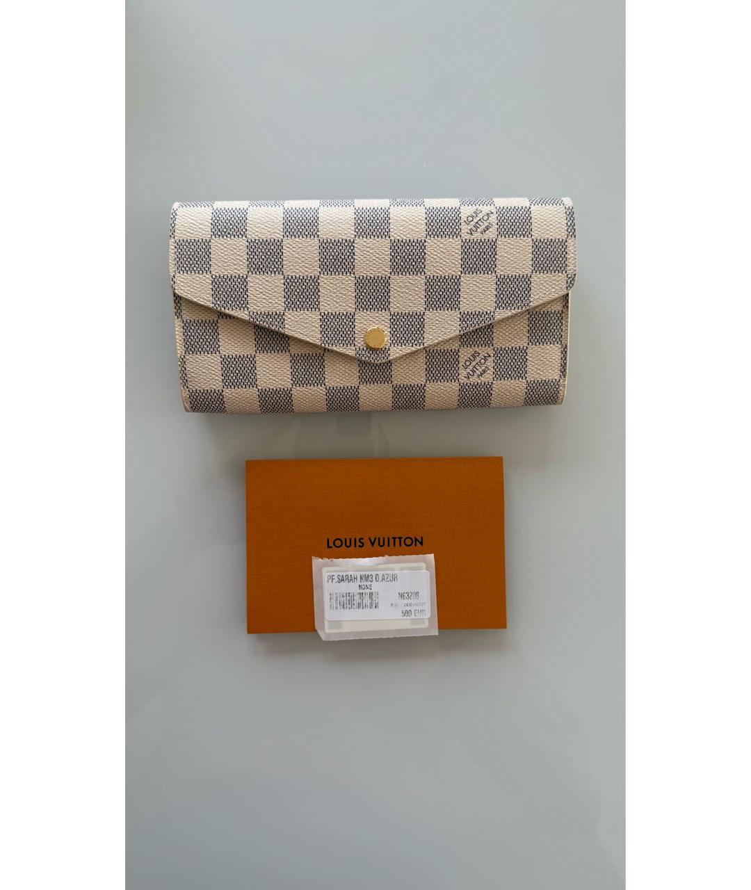 LOUIS VUITTON Бежевый кошелек из искусственной кожи, фото 6
