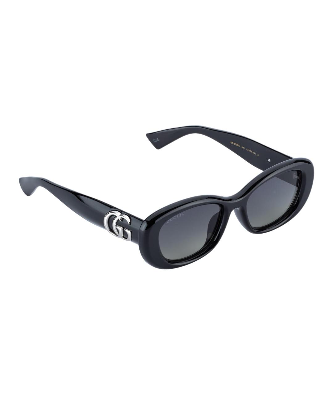 GUCCI Черные пластиковые солнцезащитные очки, фото 2