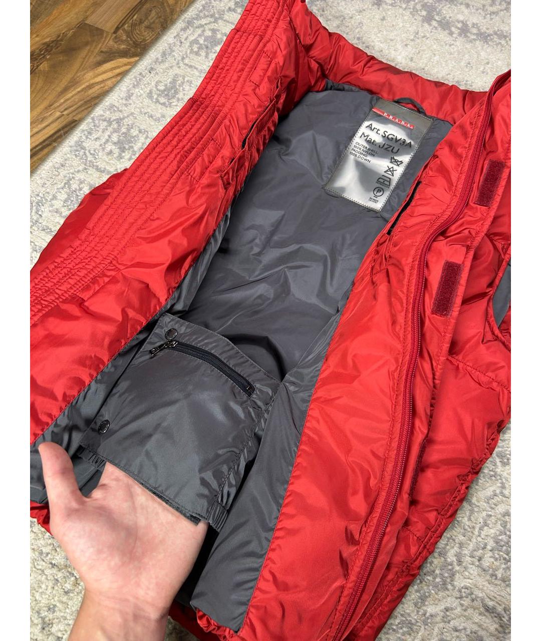 PRADA Красный полиэстеровый жилет, фото 6