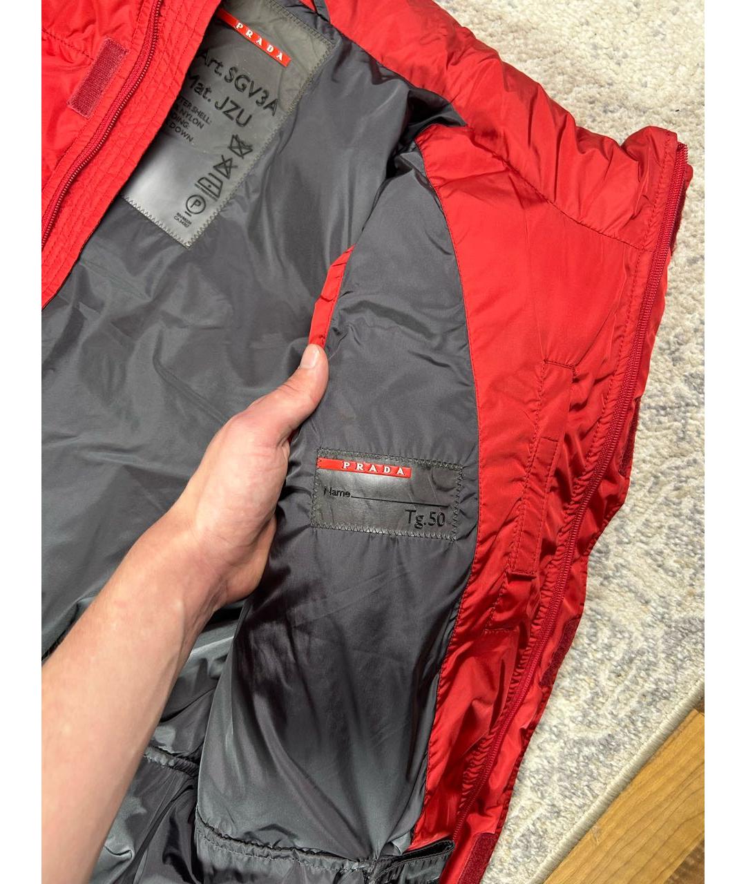 PRADA Красный полиэстеровый жилет, фото 5
