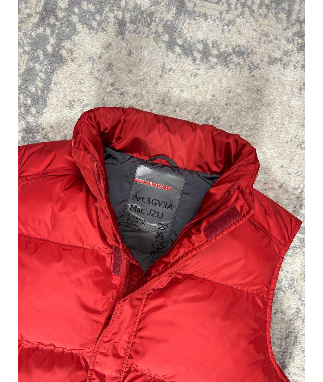 PRADA Красный полиэстеровый жилет, фото 3