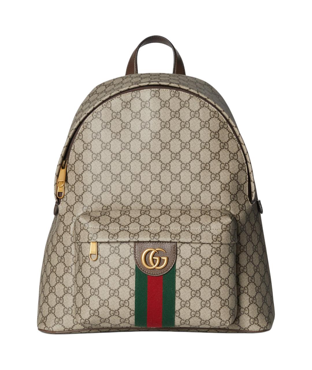 GUCCI Коричневый рюкзак, фото 1