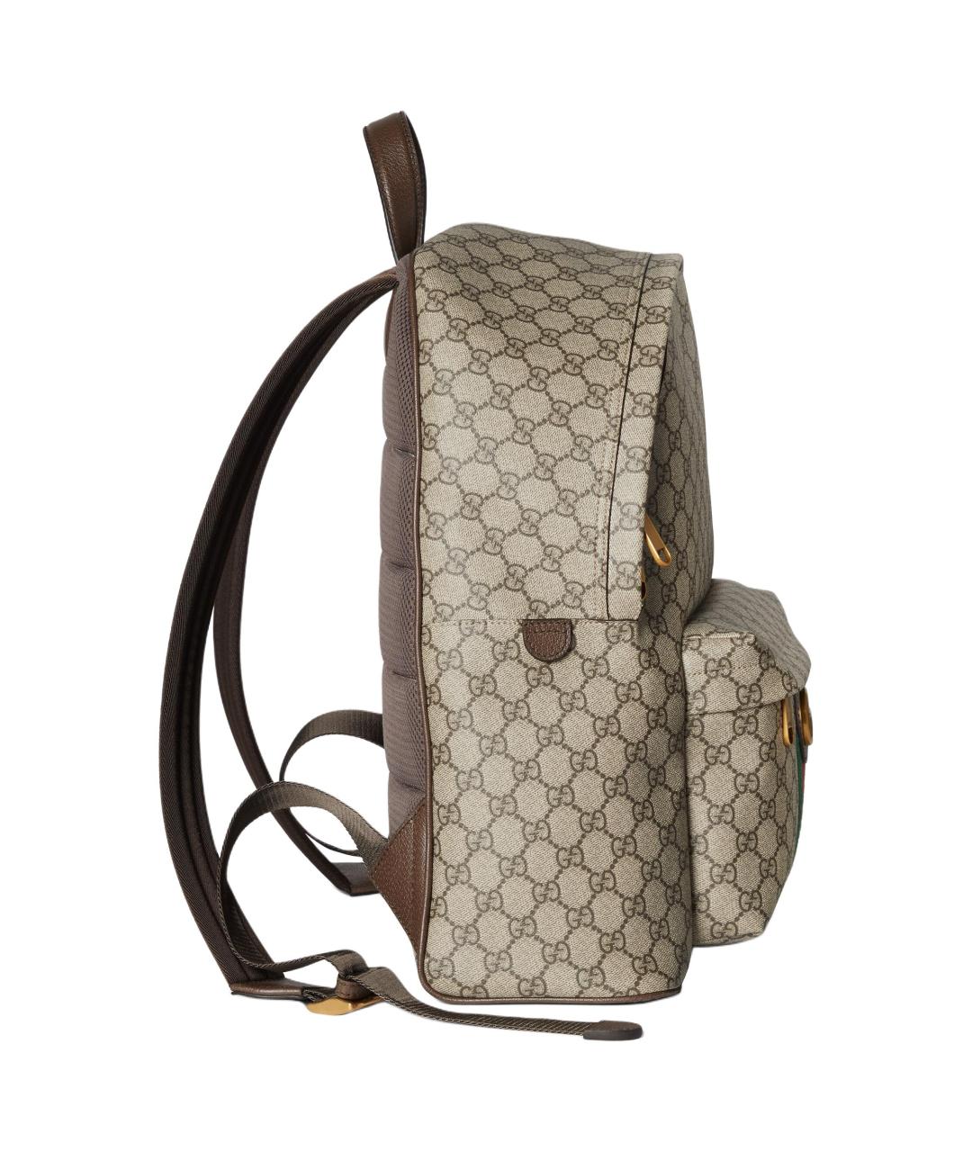 GUCCI Коричневый рюкзак, фото 3