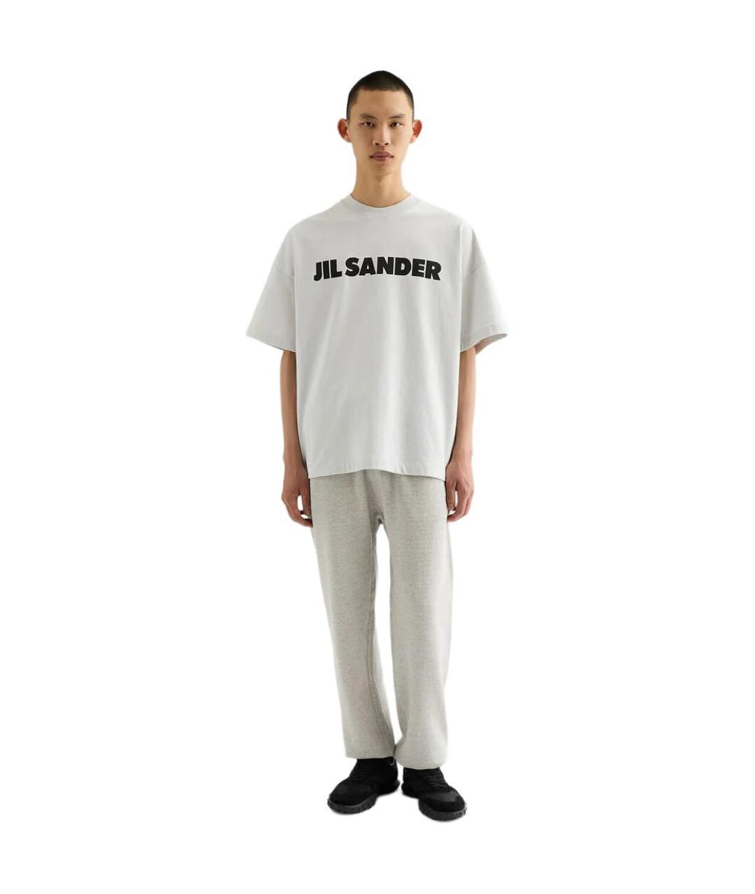 JIL SANDER Серая футболка, фото 3