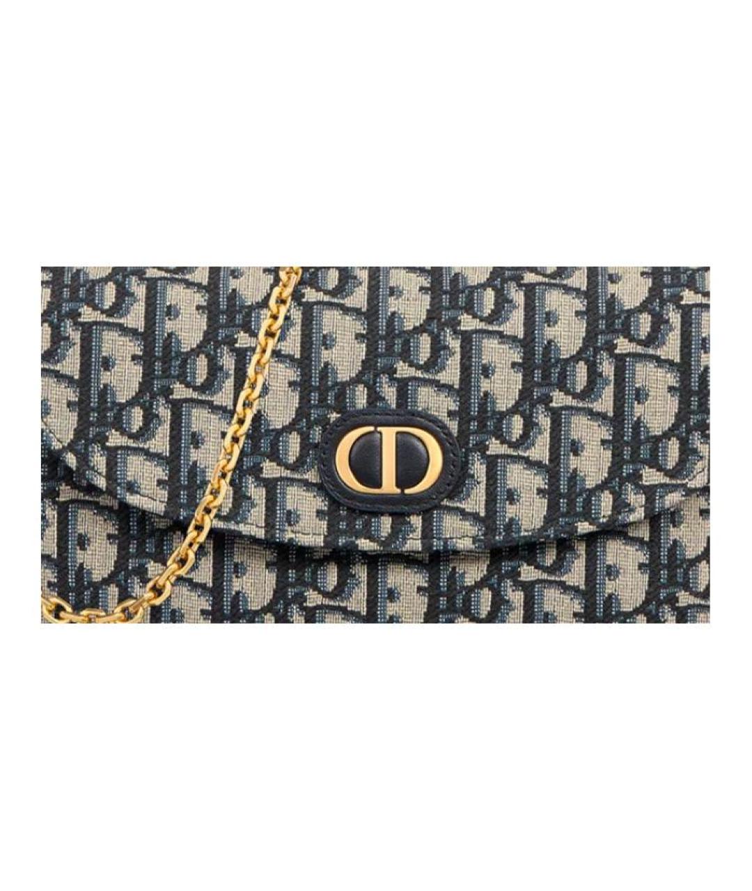CHRISTIAN DIOR Синяя сумка через плечо, фото 7