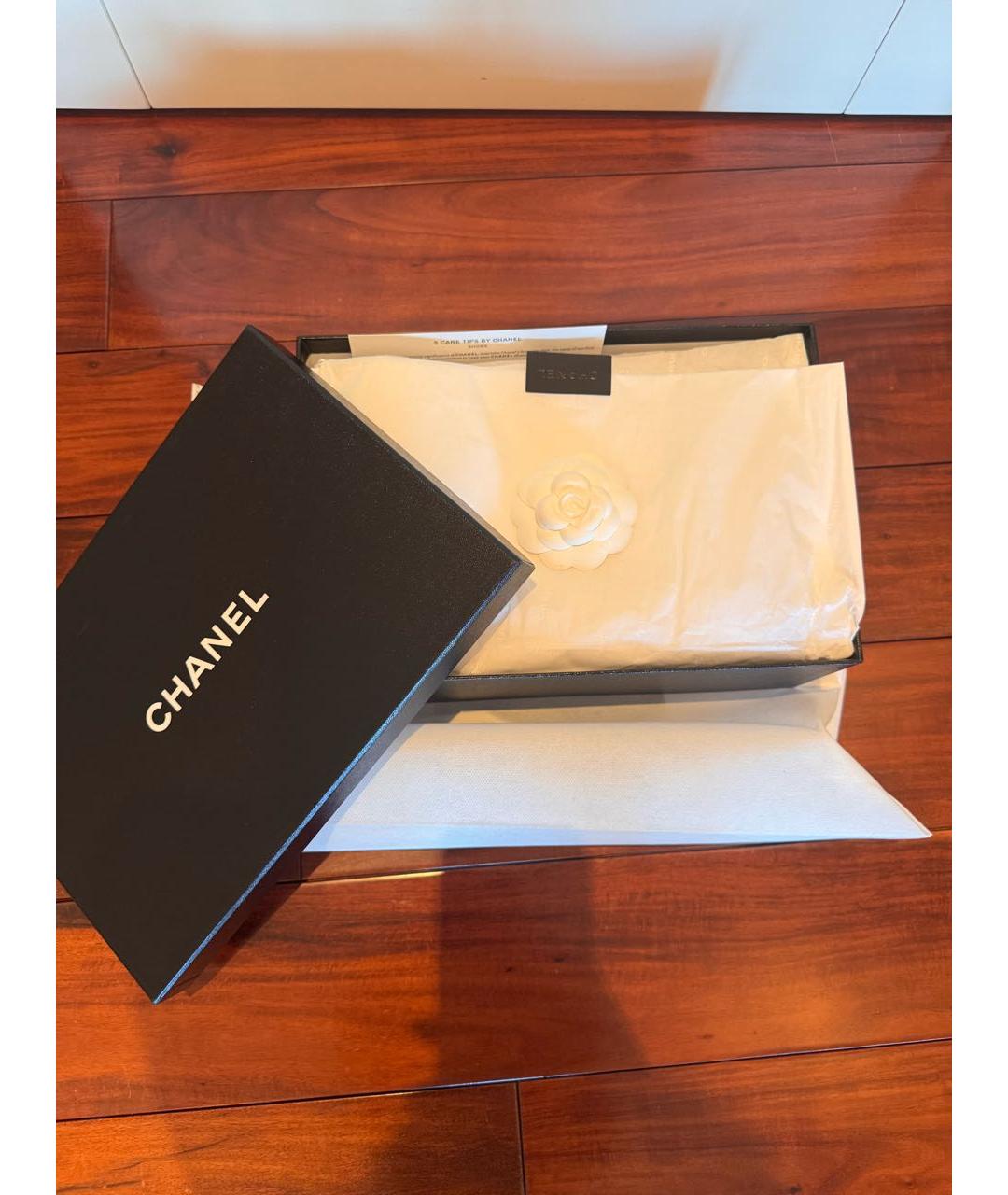 CHANEL Черные балетки, фото 6
