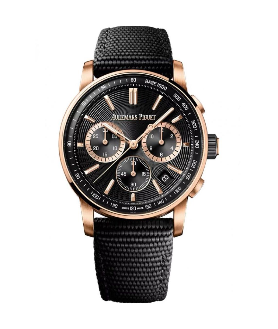 Audemars Piguet Черные часы из розового золота, фото 1