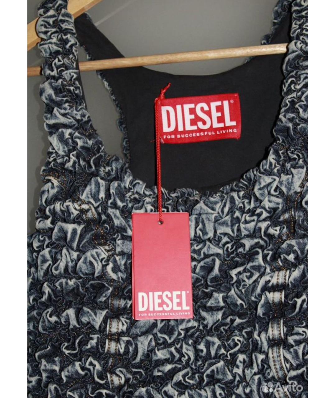 DIESEL Мульти хлопковое повседневное платье, фото 3