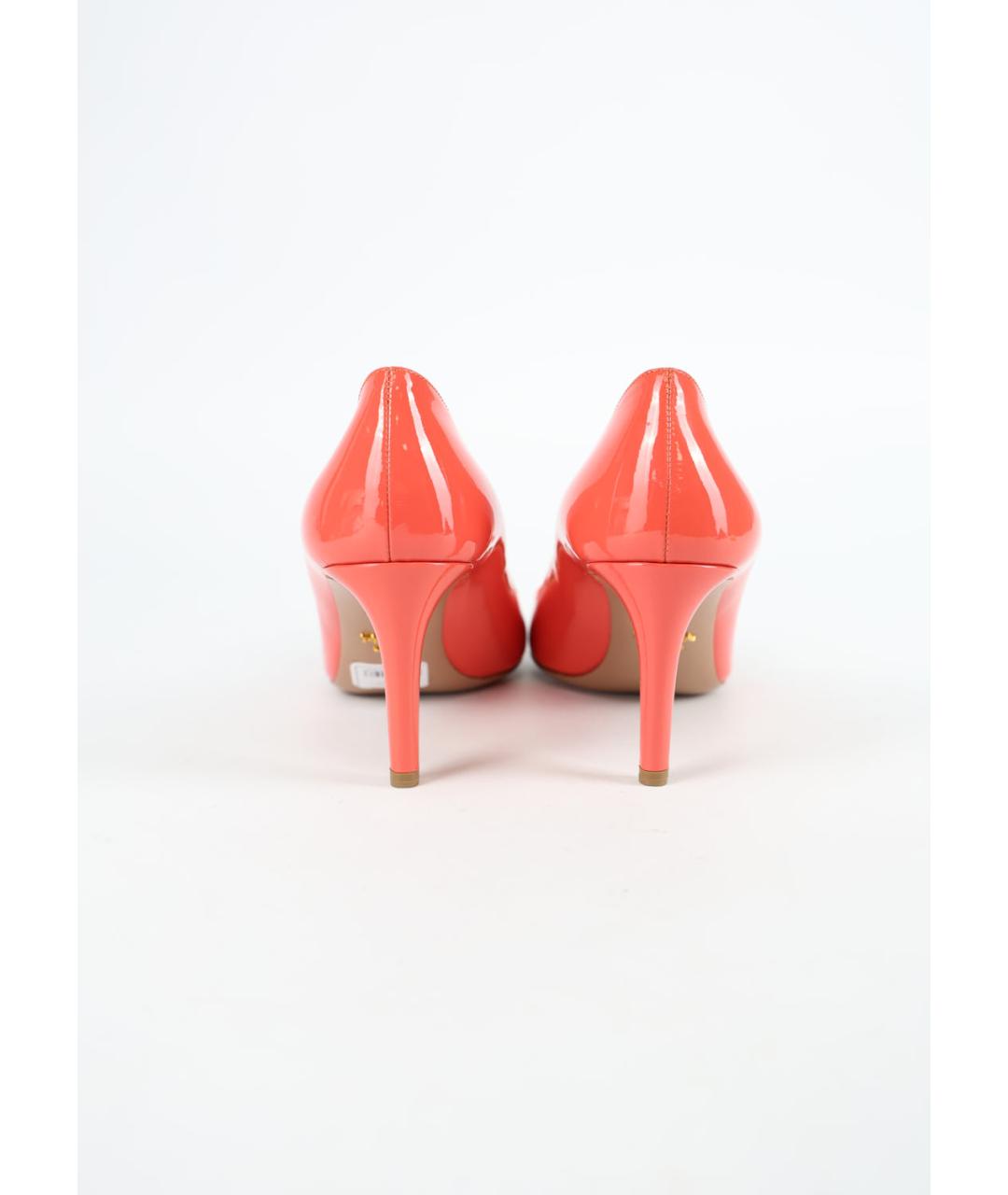 PRADA Коралловые туфли из лакированной кожи, фото 4