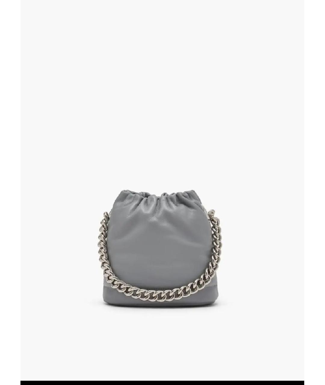 MARC JACOBS Серая кожаная сумка через плечо, фото 2