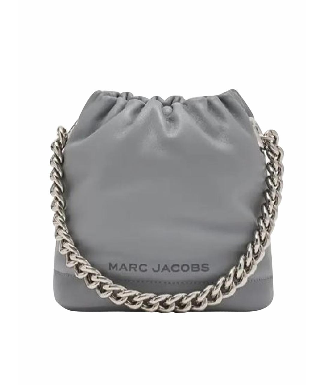 MARC JACOBS Серая кожаная сумка через плечо, фото 1