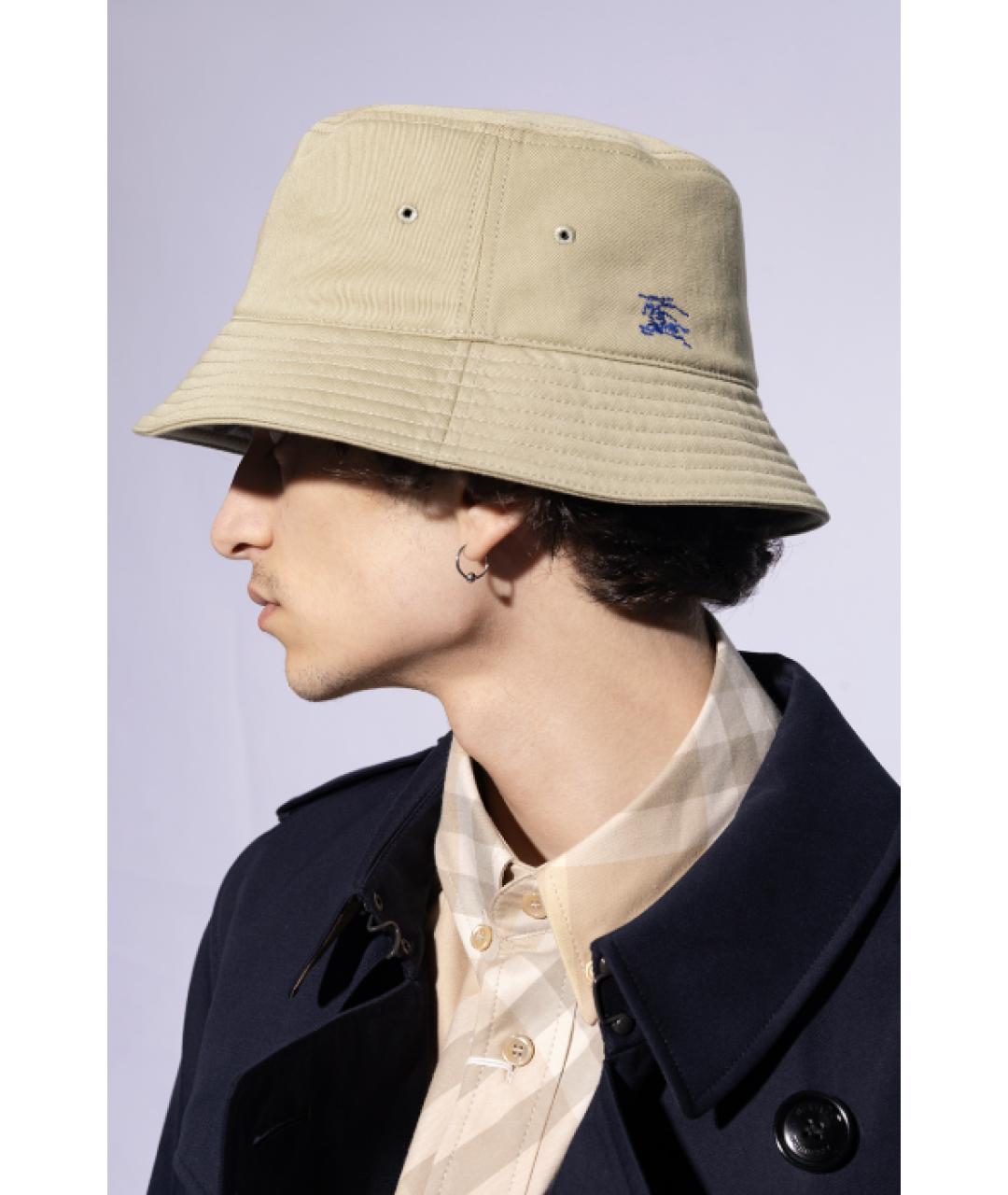 BURBERRY Бежевая хлопковая панама, фото 2