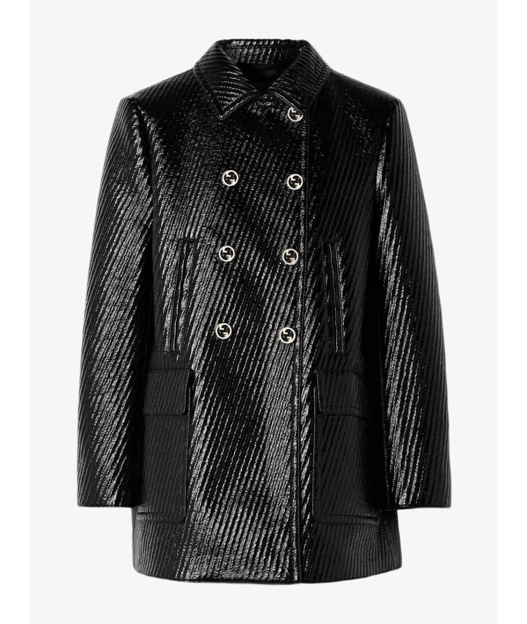 GUCCI Черное пальто, фото 3