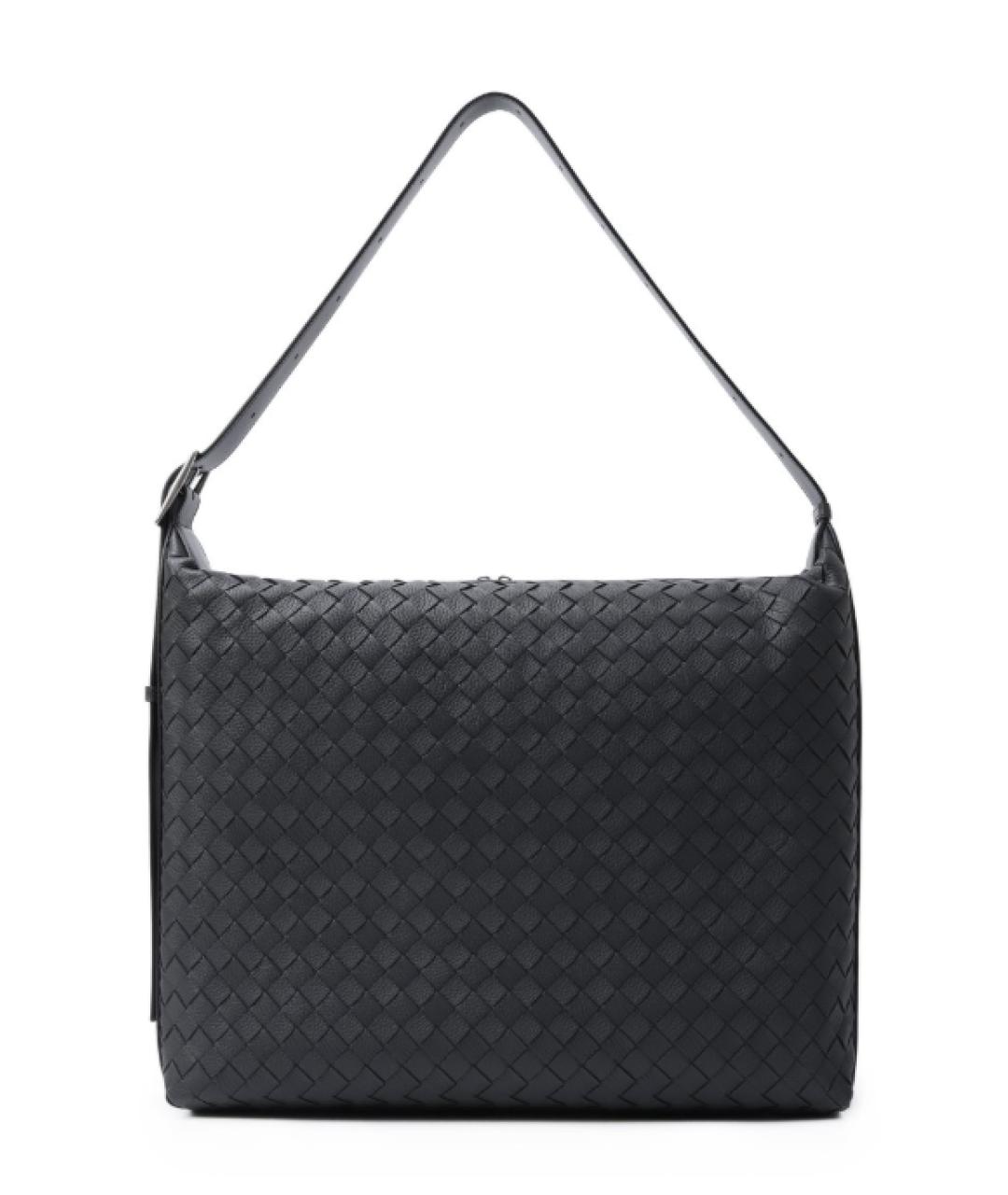 BOTTEGA VENETA Темно-синяя кожаная сумка через плечо, фото 1