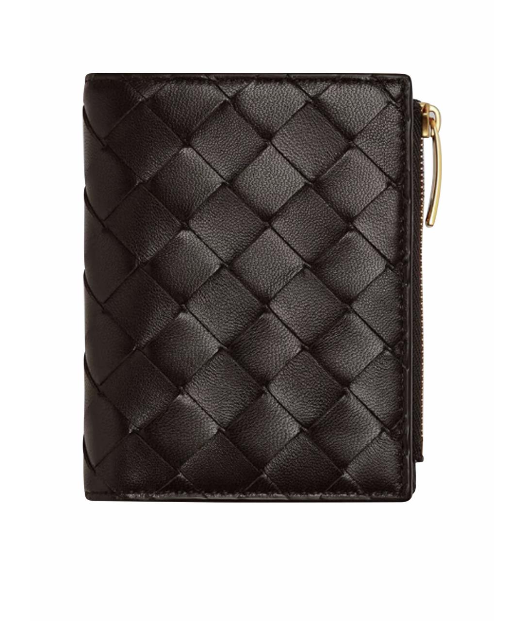 BOTTEGA VENETA Коричневый кожаный кошелек, фото 1