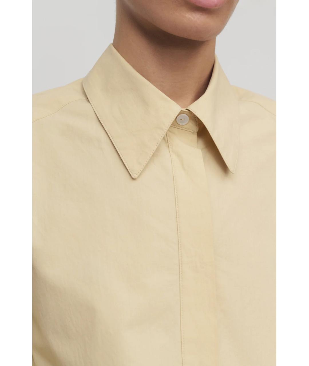 THE ROW Бежевая хлопковая рубашка, фото 6