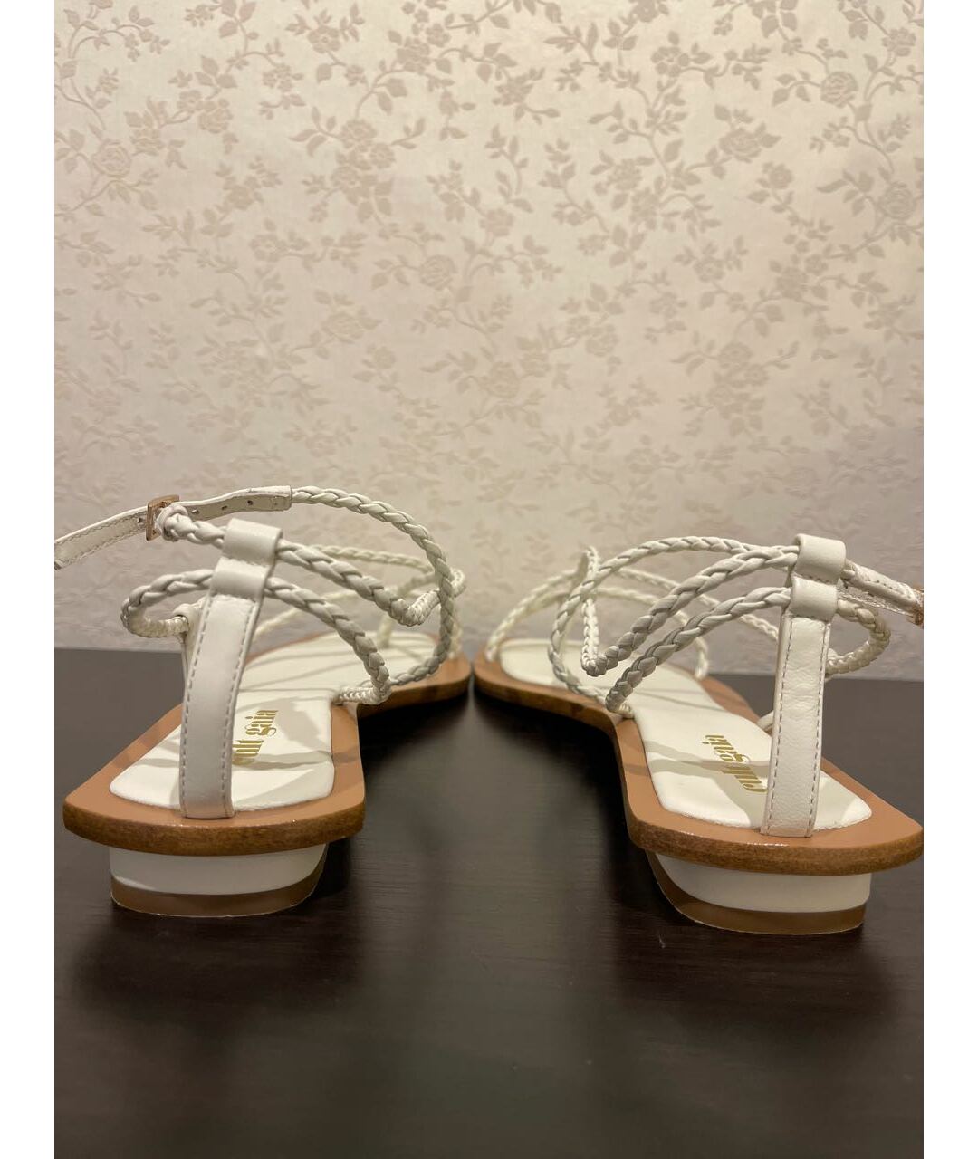 CULT GAIA Белые кожаные сандалии, фото 3