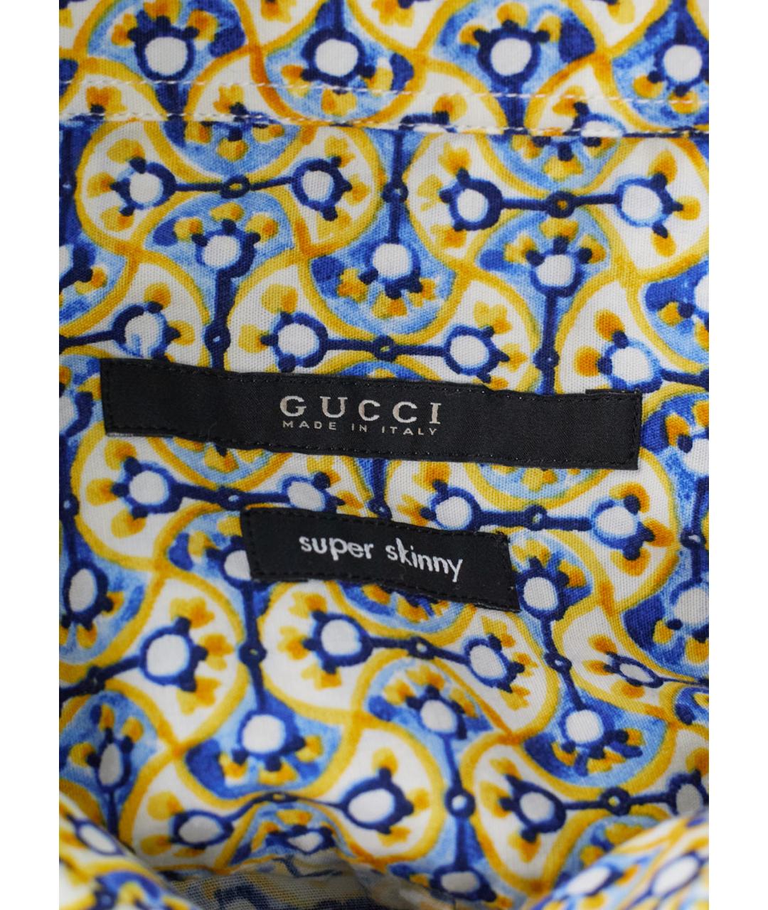 GUCCI Мульти хлопковая классическая рубашка, фото 5