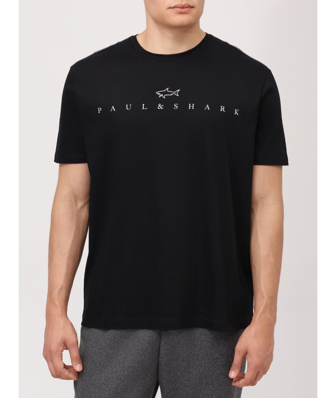PAUL & SHARK Черная футболка, фото 6