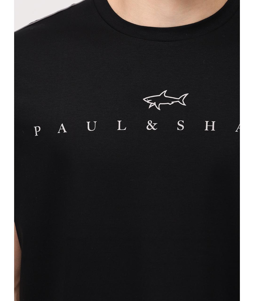 PAUL & SHARK Черная футболка, фото 4