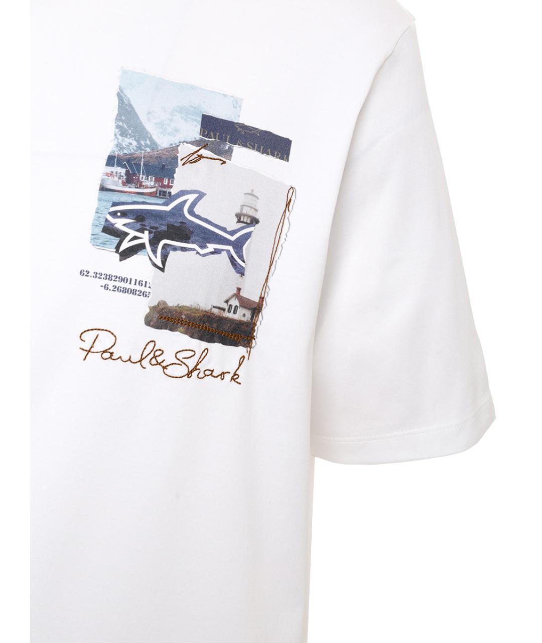 PAUL & SHARK Белая футболка, фото 3