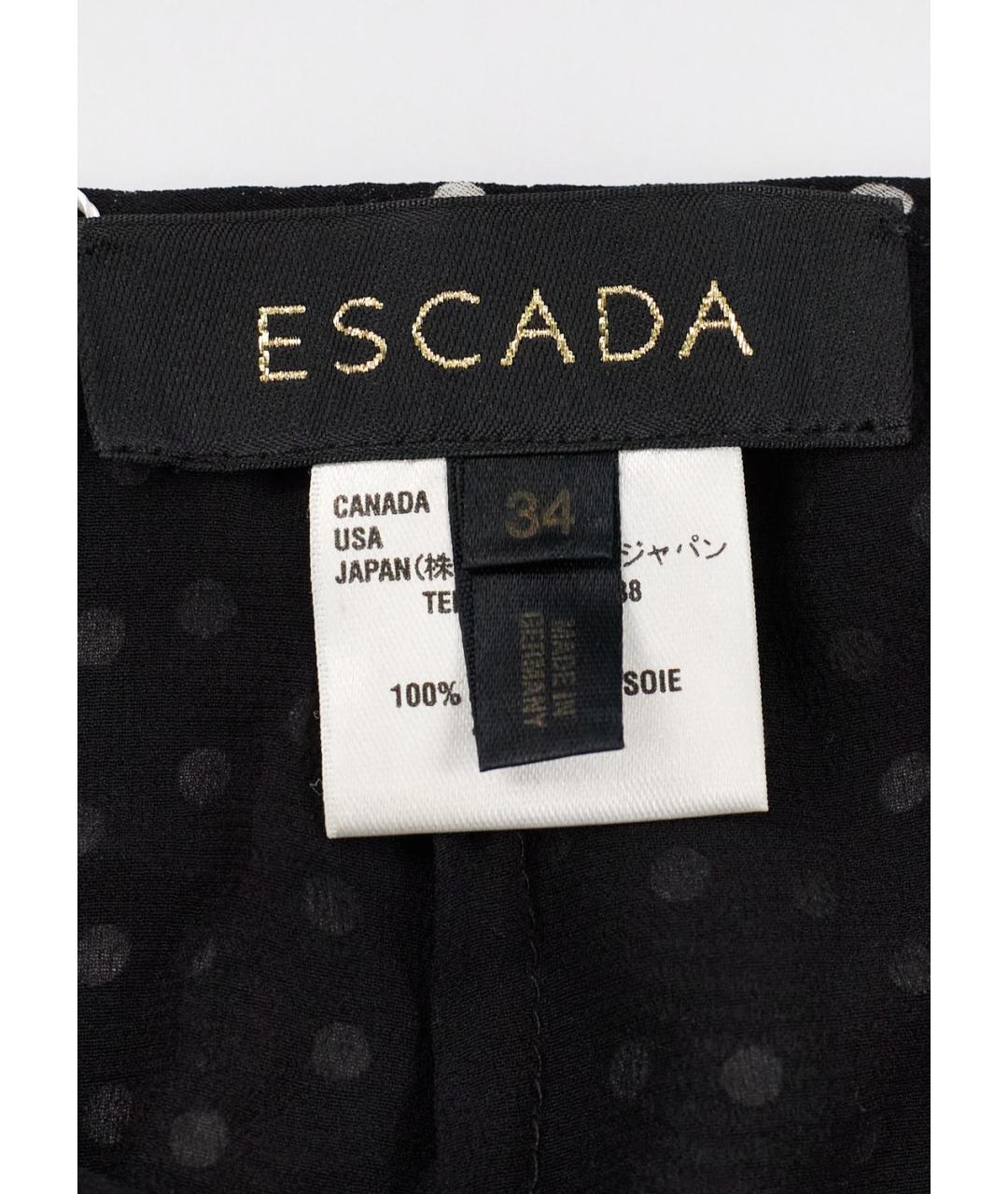 ESCADA Черные шелковые брюки широкие, фото 4