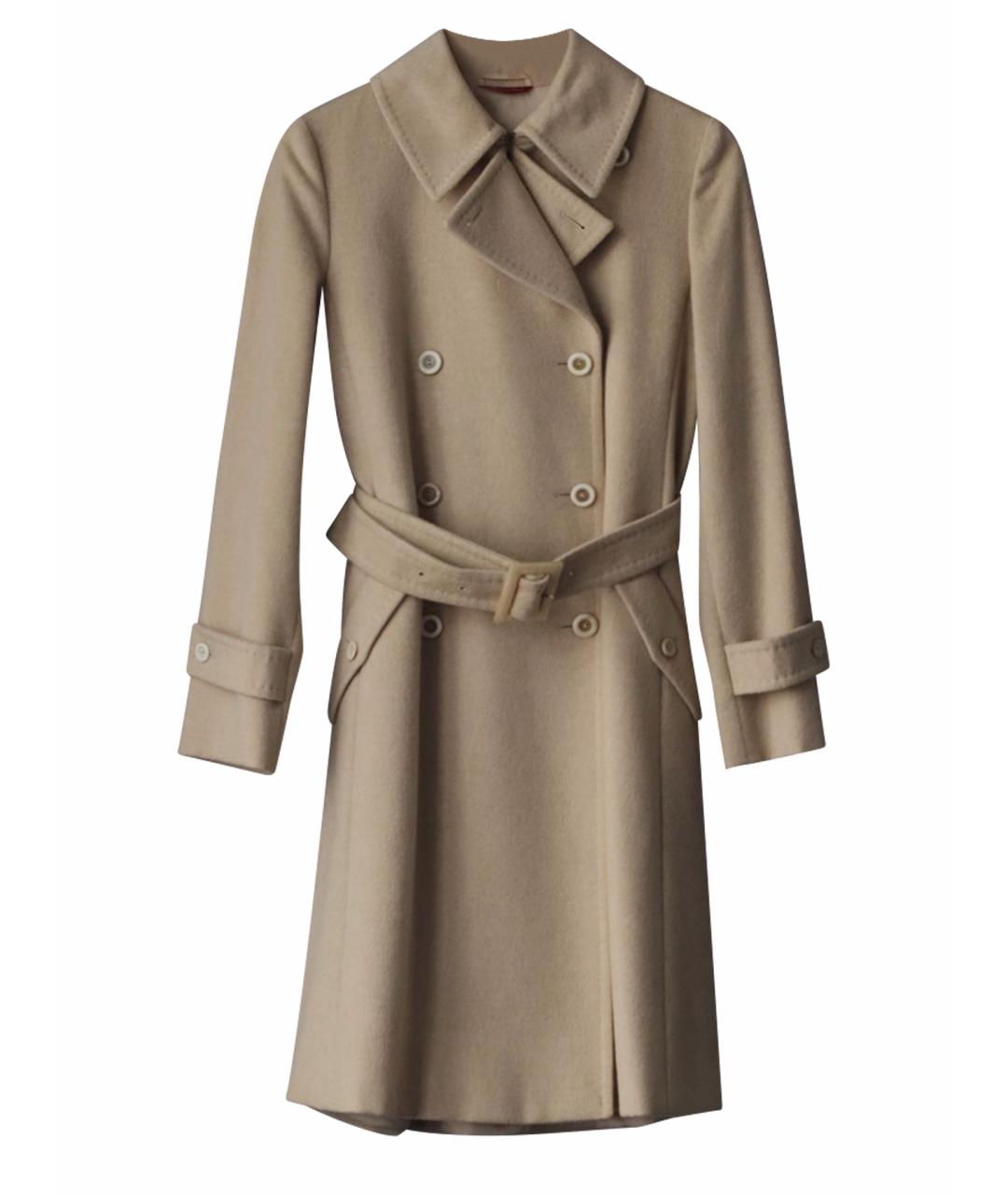 MAX MARA STUDIO Бежевое кашемировое пальто, фото 1